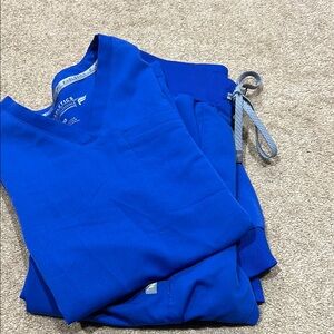 Fabletics Royal Blue Scrub Set